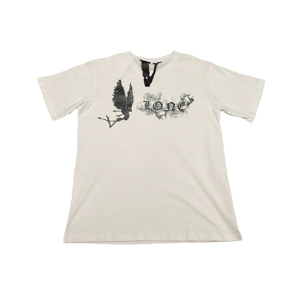 VLONE Smoke Fallen Angel T Shirt M White Hip Hop Streetwear Love Vlone Die Vlone